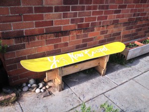 Snowboard-Bench